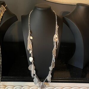 #C18.   Silver Leaf Necklace